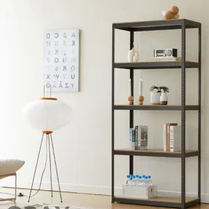 5-Tier Storage Rack Heavy Duty Metal Shelving Adjustable For Garage Kitchen Warehouse 23.6x15.7x47.2in One Size