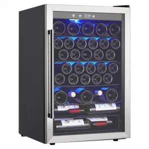 52 Bottle Dual Zone Wine Refrigerator, Digital Temp Control