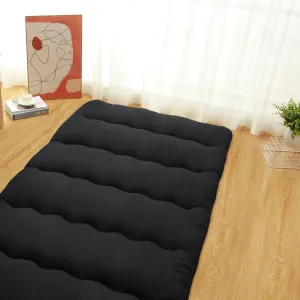 Japanese Futon Mattress - Twin/Full Size - 5-Layer Support - Microfiber Cotton - Roll Up & Foldable - Ideal for Camping & Guest Rooms