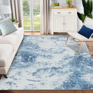 Large Area Rug for Bedroom Modern Accent Rug Machine Washable Rug Non-Slip 9x12 Carpet for Living Room Bedroom Dining Room Kitchen Rug
