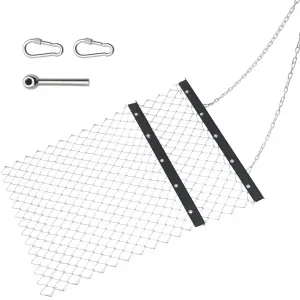 6x5ft ATV Chain Harrow UTV Drag Grader Tractor Attachments for Farm and Garden Lawn Tractors