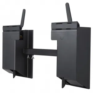 Universal Skid Steer Quick Tach Adapter Plate for Bobcat Kubota, 9.8'' Adjustable Cross Brace, 4000 LBS Capacity, Heavy-Duty, Black