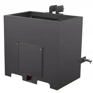 Ballast Box 3 Point Category 1 Tractor, 800lbs Capacity Tractor Ballast with 2 Inch Hitch Receiver, Fits Category 1 Tractor Attachment, Black