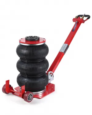 3 Ton/6600 lbs Triple Bag Air Jack, Quick Air Bag Jack Lift Up to 15.75 Inch, 3-5S Fast Lifting, Air Bag Jack for Cars with Adjustable Long Handle, Brass Valve