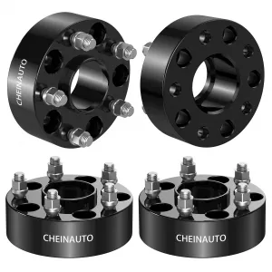 5x5 Hubcentric Wheel Spacers for Wrangler 2007-2017,2 Inch 4Pcs 5x127mm Wheel Spacer for Commander 2006-2010,Grand Cherokee 1999-2010,with 1/2-20 Studs & 71.5mm Hub for 5 Lug Wheels