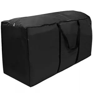 Garden Furniture Storage Bag 210D Oxford Christmas Tree Storage Bag with Handle for Blankets Cushions Tents Patio Black 68 x 30 x 20inch
