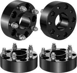 5x4.5 to 5x5 Hubcentric Wheel Spacers for Wrangler 1987-2006,2 Inch 4Pcs 5x114.3 to 5x127 Wheel Adapter for Liberty 2002-2012,Cherokee 1984-2001,Nitro 2007-2011 with 1/2-20 Studs & 71.5mm Hub Bore