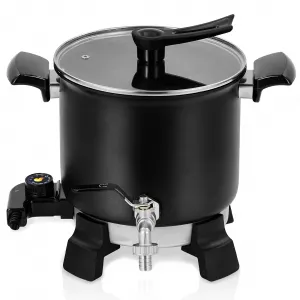 5.8 Qts Professional Wax Melter: Precision Pour Spout, Temperature Control, and Easy-Clean Design for Candle and Soap Making