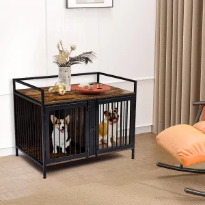 Heavy Duty Double Dog Crate with Divider for Small Dogs ZH-02