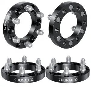 6x5.5 Wheel Spacers for Escalade 1999-2021,1 Inch 4 Pcs 6x139.7 Wheel Spacer for Tahoe,Silverado 1500,Yukon XL,Suburban 1500,Sierra 1500,Avalanche,K1500,Savana 1500 with M14x1.5 Studs & 108mm Hub Bore