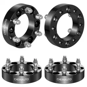 6x5.5 Wheel Spacers for Escalade 1999-2021,1.5 Inch 4Pcs 6x139.7 Wheel Spacer for Tahoe,Silverado 1500,Yukon XL,Suburban 1500,Sierra 1500,Avalanche,K1500,Savana 1500 with 14x1.5 Studs & 108mm Hub Bore