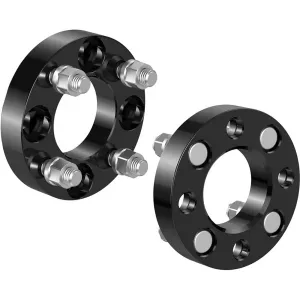 1 inch Golf Cart Wheel Spacers,2 Pcs 4x4 to 4x4 Wheel Spacers fits EZ GO Fits EZGO Fits Club Car Golf Cart 25mm Overall Width