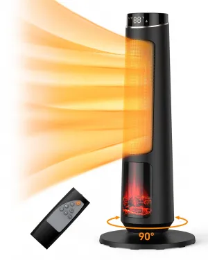 31 inch 1500W PTC Ceramic Tower Heater for Large Rooms