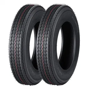 4.80-12 6PR Trailer Tires, 2-Pack Trailer Radial Tires, Load Range C, Spoke Wheel,Suitable for All Kinds of Small and Light Trailers,