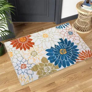 Area Rug 6x9 Non Slip Modern Rug Thin Machine Washable Rug No Shedding Large Rug with Low Pile for Living Room, Bedroom, Dining Room, Light Grey