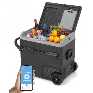 12V 59Qt Portable Refrigerator/Freezer for RV & Car, 55L