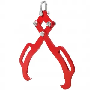 Log Lifting Tongs Superior Grip Heavy-Duty Steel Claws 18in 2 Claw Powder-Coated Rust-Resistant