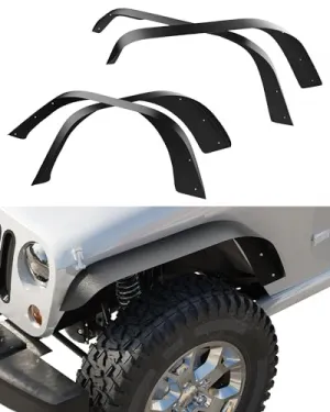4 PCS Fender Flares for 2007-2018 Jeep Wrangler JK/JKU