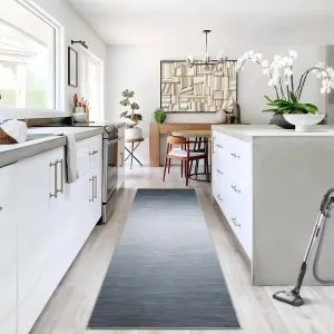 2x6 Ombre Runner Rugs Non Slip Modern Low Pile Indoor Rug for Entryway Hallway Laundry Bathroom Bedroom Office Oil Painting Style Rugs Area Rugs Grey