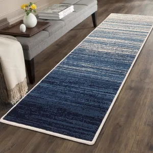 Modern Geometric Runner Rug 2x6 Non-Slip Polypropylene Durable & Soft Low Pile for Hallway, Kitchen, Living Room
