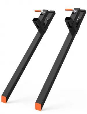 4000 LBS 60" Heavy Duty Clamp on Pallet Forks for Tractor Bucket Loader Skid Steer