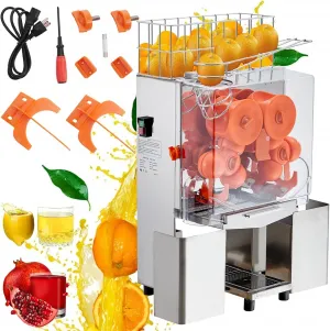 120W Commercial Orange Juicer, 110V Electric Semi-Automatic