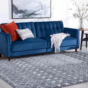 Vintage Area Rug 3' 11" x 5' 3" Traditional Moroccan Trellis Rug Geometric Tribal Floral Throw Carpet Indoor Accent Rug Non Slip Non-Shedding Floor Cover for Living Room Bedroom Home Office