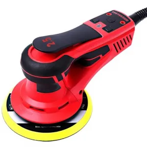 Electric Random Orbital Sander,Brushless Motor,2.5 E&Powerful 350W & Low Vibration,10000 RPM,6-Inch For Woodworking, Polishing,Carpentry