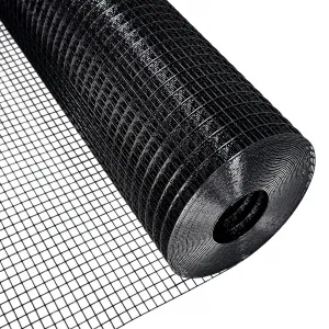 Hardware Cloth 23 Gauge Vinyl Coated and Galvanized Alloy Steel Wire Mesh Roll, 1:2inch Chicken Wire Fencing Mesh, Wire Fence Roll for Garden Pet/Poultry Enclosures Protection - 23 Gauge 36inchx100ft