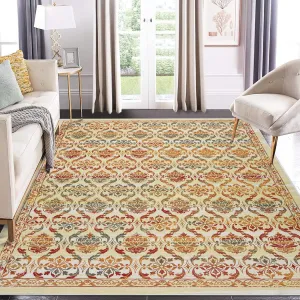 Modern Rugs for Bedroom 5x7 Washable Rug Indoor Floral Print Mat Non-Slip Living Room Rug Boho Low Pile Non-Shedding Carpet Easy-Cleaning Floor Carpet for Living Room Home Office Multi