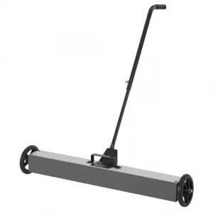 Magnetic Sweeper , Rolling Magnetic Sweeper with Wheels and Adjustable Telescoping Handle, Magnet Sweeper to Pick Up Nails with Quick Release Latch, 33-Pound Capacity - 36 Inch