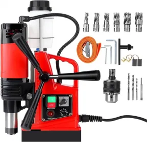 Magnetic Drill Press - 1300W 810RPM Portable Mag Drill, Magnetic Core Drilling Machine for Metal Working, Industrial Home Improvement