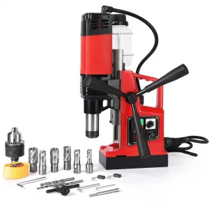 Magnetic Drill Press, 1550W Motor 10-Speed Gear Box, Magnetic Base for Secure Positioning