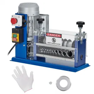 Upgraded Manual Wire Stripper - 0.06-1in Copper Wire Peeler, Portable Aluminum Frame, Hand Crank or Drill Powered, Enhanced Wire Compatibility,1.5-40mm