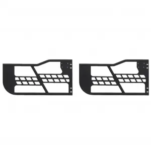 Off-Road Safari Tubular Doors Compatible with Jeep Wrangler JK 2007-2018 (2-Door Only) - Set of 2 Half Tube Doors for Offroad Trail Adventure