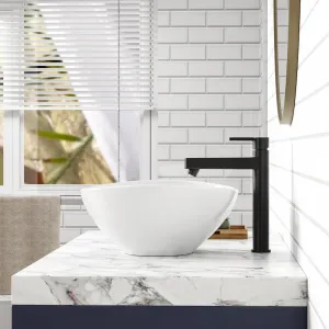 Bathroom Vessel Sink, Oval Bathroom Sink, White Vessel Sink, Bowl Sink Countertop Modern Egg Shape 40 * 33 * 14.5cm