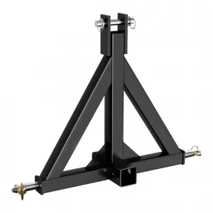 3 Point 2" Trailer Hitch Receiver Fits Category 1 Tractor, Tow Drawbar Adapter Attachments, Quick Hitch Compatible.