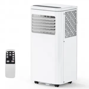 8,000 BTU Portable Air Conditioner with Cooling and Dehumidification – Ideal for 350 Sq. Ft., Remote Control for Convenience, and Easy Mobility