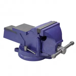 6" Bench Vise, Heavy Duty Table Vise,360 Degree Swivel Base for Crafting Clamping Fixing Equipment, Blue