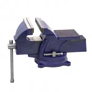 6" Bench Vise 2-in-1 Multi-Jaw 360° Swivel Base Heavy Duty Iron Powder Coated Secure Clamp for Workshop Home Use