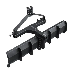 52 inch Width 3 Point Rear Grading Blade for Tractor CAT 0 & CAT 1, Rear Grading Blade, Heavy Duty Steel Scraper