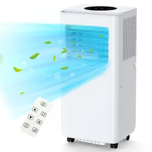 Portable Air Conditioner, 8000 BTU for Rooms up to 450 Sq. Ft., 3-in-1 AC with Dehumidifier & Fan Modes, Easy Install Window Kit, Mobile AC Unit