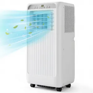 10,000 BTUs Portable Air Conditioners Cool Up to 450 Sq.Ft, 3-in-1 Smart Cooling AC Unit with Dehumidifier, Fan, Cools, Portable AC Unit with Remote Control, LED Display, Window Kit