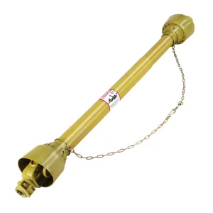 PTO Shaft 1 3/8" PTO Drive Shaft, Round Ends PTO Driveline Shaft, 6 Spline End Tractor, Brush PTO Shaft, Yellow PTO Shaft for Finish Mower, Rotary Cutter,39"-55"