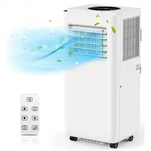 10000 BTU Portable Air Conditioner, Indoor AC Unit with Remote Control, Built in Dehumidifier & Fan & Sleep Mode, 24H Timer, Portable AC for Room, Office