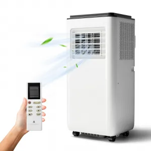 Portable Air Conditioners 10,000 Btu,4 In 1 Portable Cooling AC with Dehumidifier, Fan Modes, Stand Up AC Unit with 46dB Low Noise & 24H Timer, Sleep Mode for Bedroom, Rooms Up to 450 Sq.Ft