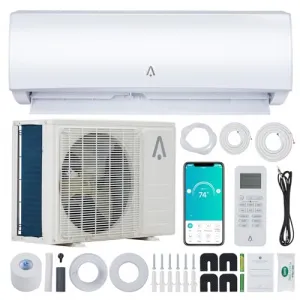 Mini Split AC/Heating System With WiFi, 24000 BTU 19 SEER 2 208/230V~, Suitable for 1500+ Sq. Ft