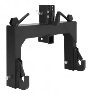 Category 1 3-Point Quick Hitch – 3000Lbs Lift Capacity, Black Powder Coat & No Bushings Required