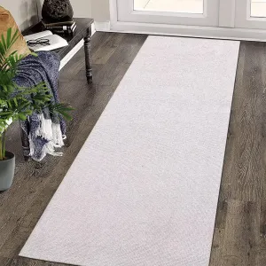 Area Rug Cream White 2x6 Modern Runner Rug Indoor Chenille Washable Rug Entryway Runners Boho Vintage Hallway Runner Rug Non-Slip Foldable Long Rug Bedside Laundry Kitchen Thin Rug Runners