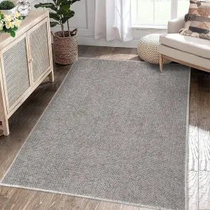 Area Rug 2x3 Modern Solid Small Washable Rug Chenille Front Door Doormat Indoor Foldable Floor Cover Entryway Door Mat Boho Non-Slip Welcome Mat for Living Room Bedroom Bedside Khaki
